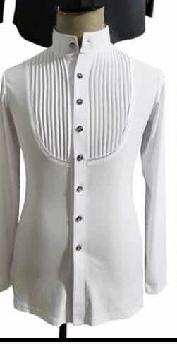 Men's Mandarin Collar Dance Shirt (CW300) -  男士立领舞蹈衬衫