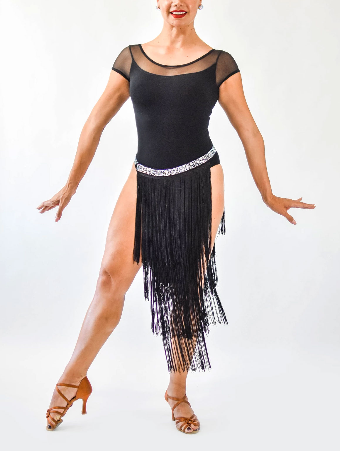 Long Fringe Dance Skirt (CW135) 双面长流苏舞蹈裙