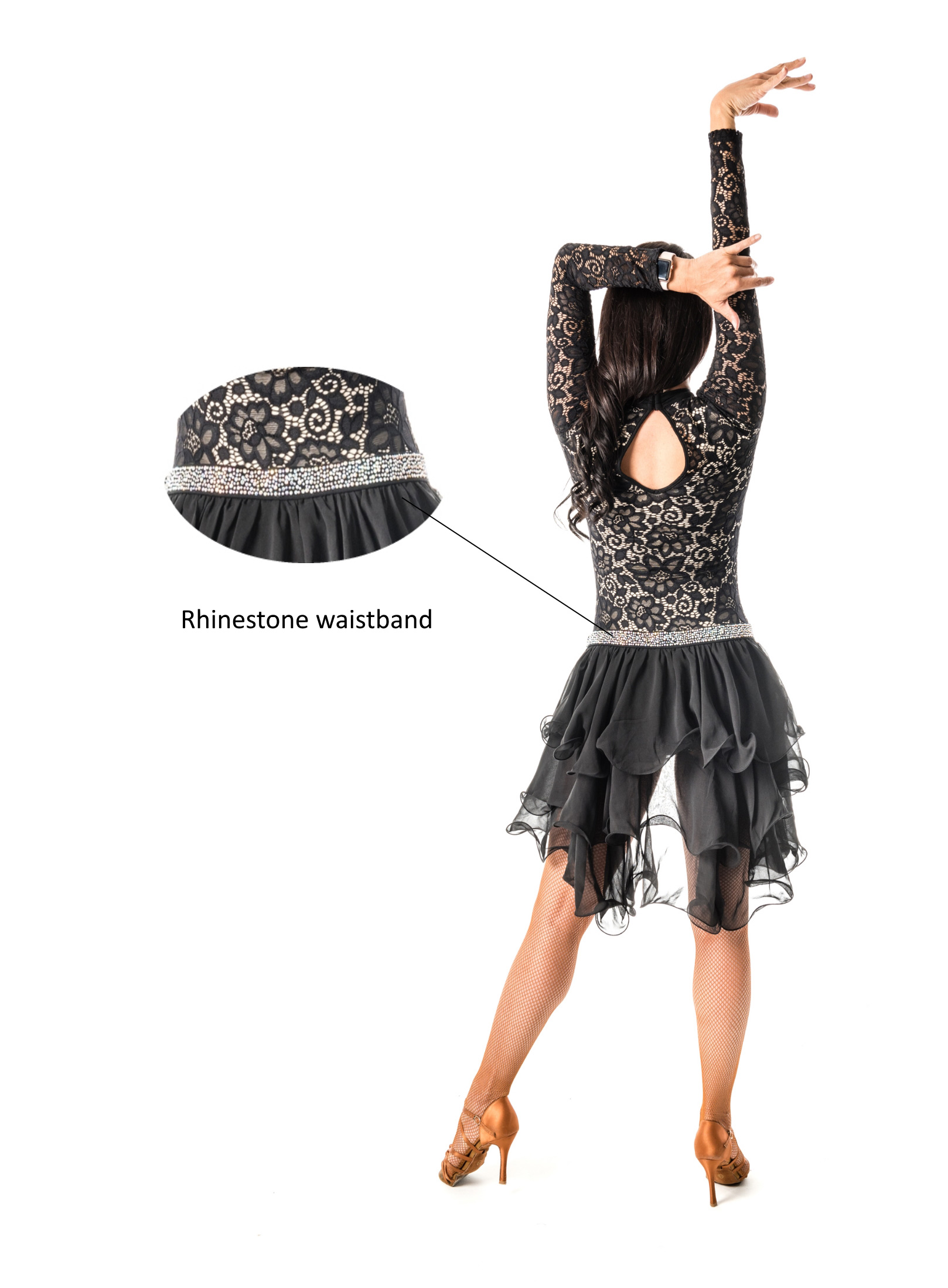 短波浪褶舞蹈裙 -Short Ruffle Dance Skirt (CW140)